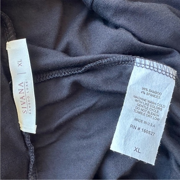 SIVANA Bamboo Flare Pants in Black - Picture 9 of 9